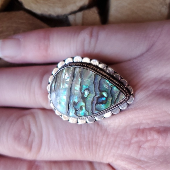 New Abalone Shell 925 Silver Ring. - Picture 7 of 13